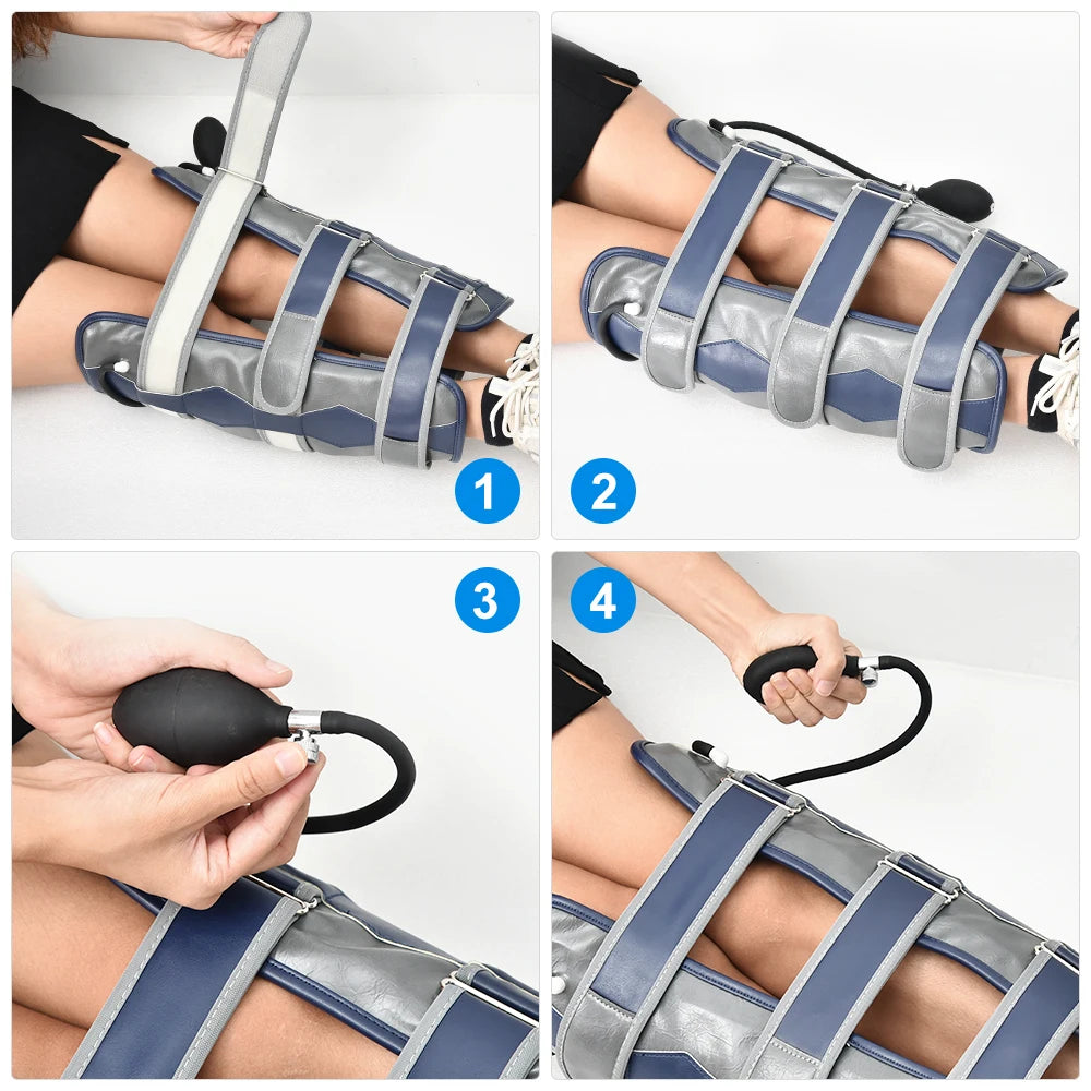 Adjustable Leg Correction Belt for X/O Legs – Posture Brace for Bow/Knock Knees,Knees Valgus Straightener for Men/Women (Grey)