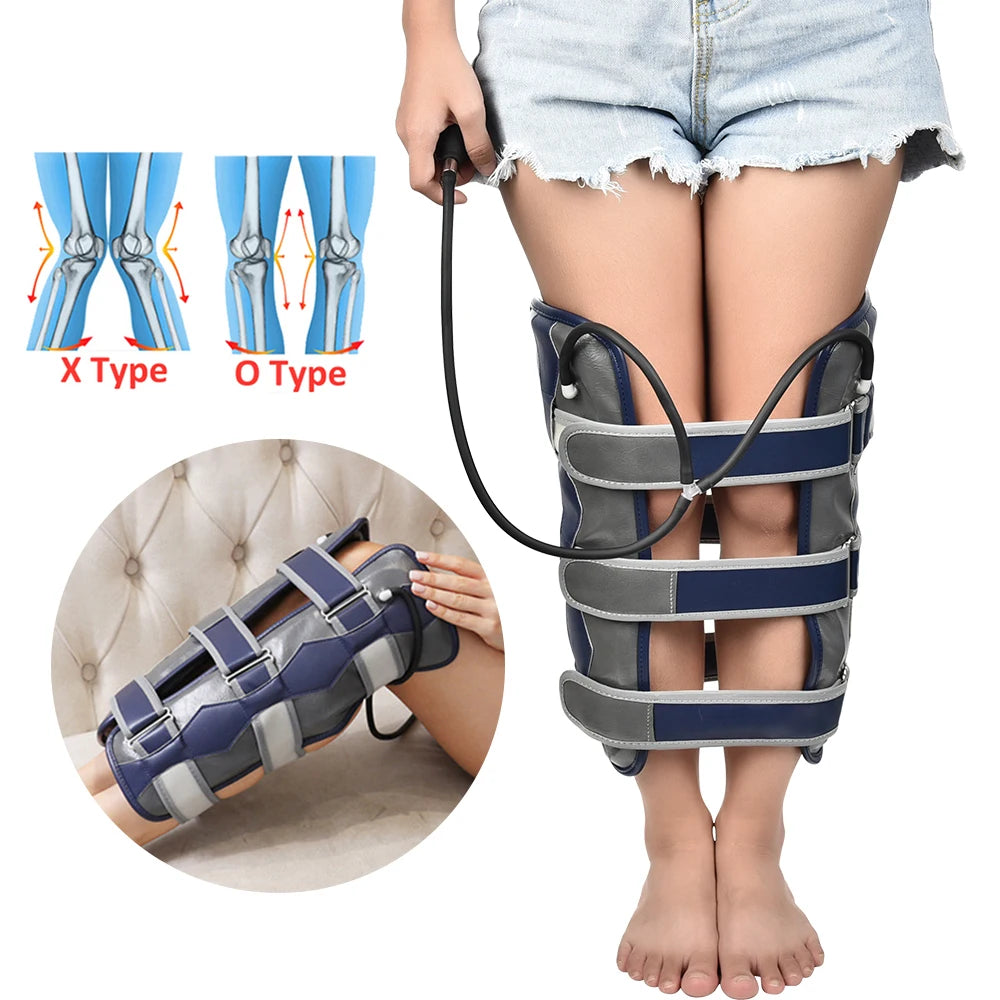 Adjustable Leg Correction Belt for X/O Legs – Posture Brace for Bow/Knock Knees,Knees Valgus Straightener for Men/Women (Grey)
