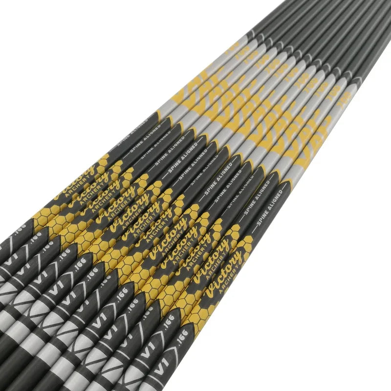 12pcs Carbon Arrows Spine 350-1000 Recurve Bow Hunting 1.8inch Spin Vanes Nock 80gr Points Shooting