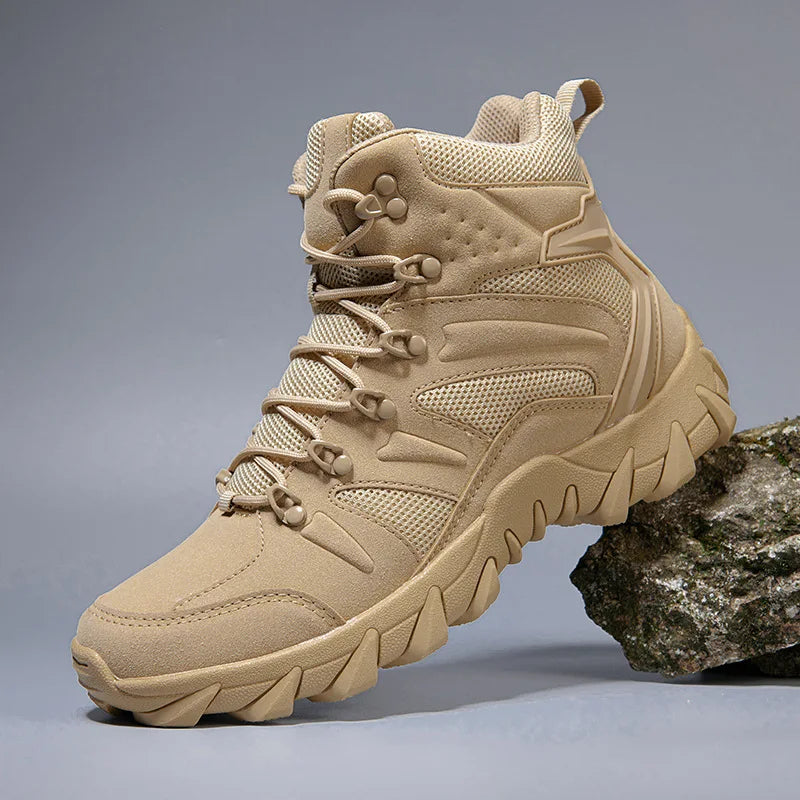 CHRLCK Tactical Boots Outdoor Sports Men's Trekking Boots Waterproof Hiking Shoes Shock Absorbing Anti-slip Sneakers Male