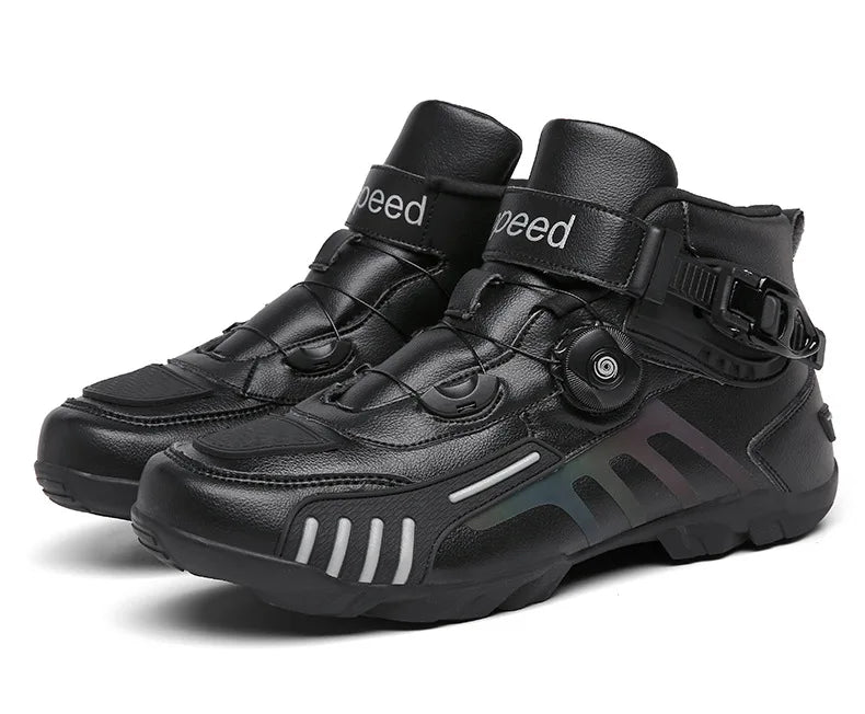 Motorcycle Boots Men Motocross Safety Protection Shoes Accessories Off-Road Racing Waterproof Anti Slip Short Boot motorcycles