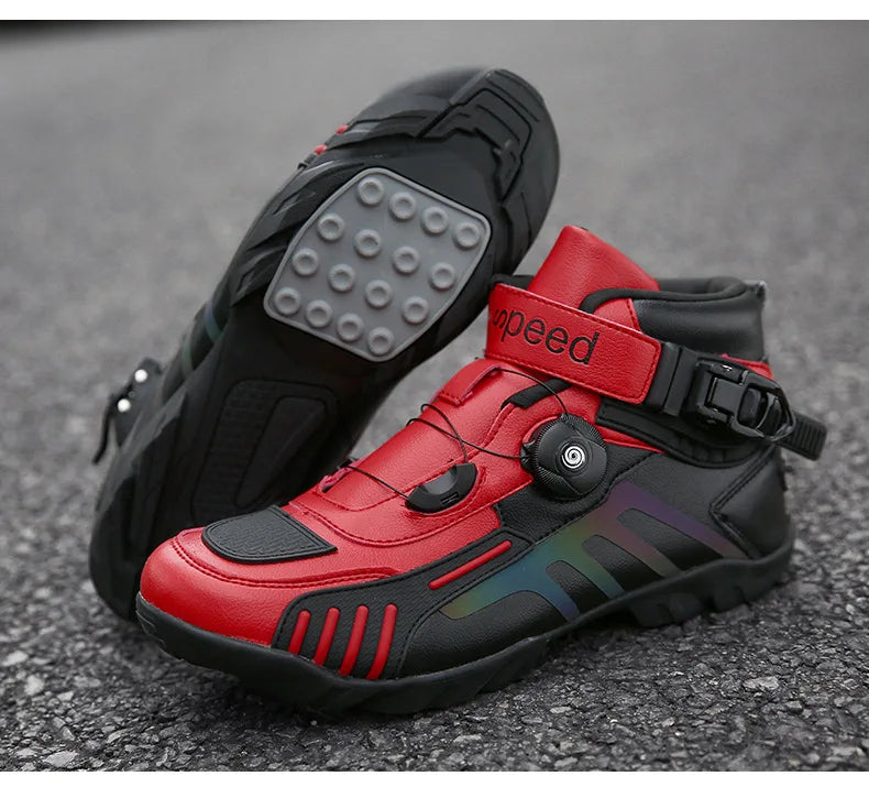 Motorcycle Boots Men Motocross Safety Protection Shoes Accessories Off-Road Racing Waterproof Anti Slip Short Boot motorcycles
