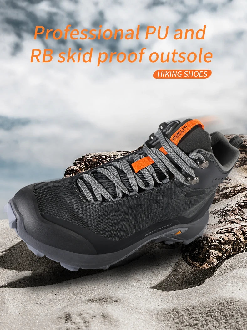 HUMTTO Waterproof Hiking Shoes for Men New Outdoor Mens Sneakers Winter Trekking Boots Male Camping Hunting Tactical Ankle Boots