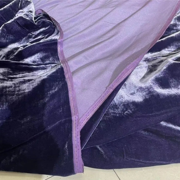 1/3/5 yard Mulberry Silk Velvet by the Yard Garment Fabrics Cheongsam with Cloth Lady's Velvet Robe Evening Dress White Blue Red