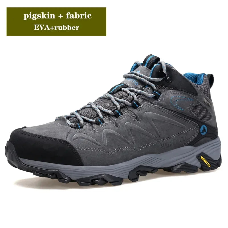 HUMTTO Hiking Shoes Breathable Camping Leather Men's Sports Shoes for Men Winter Trekking Boots Outdoor Designer Sneakers Man