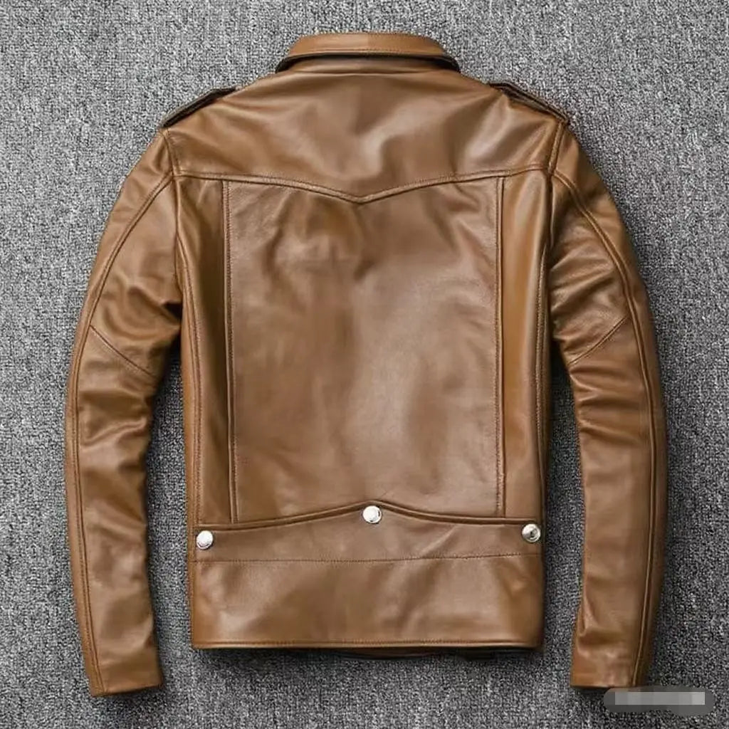 Men's PU Motorcycle Leather Jacket Thickened Autumn New Style Casual Versatile Slim Fit Large Size Men's Leather Jacket