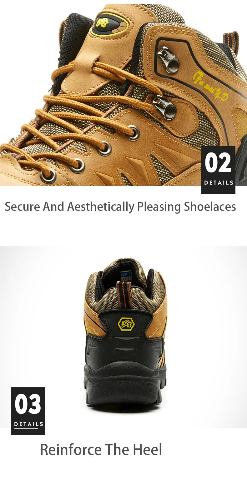 Outdoor Hiking Shoes Men and Women High-top Climbing Boots Non-slip Wear-resistant Trekking Shoes for Men 2024 Autumn Winter
