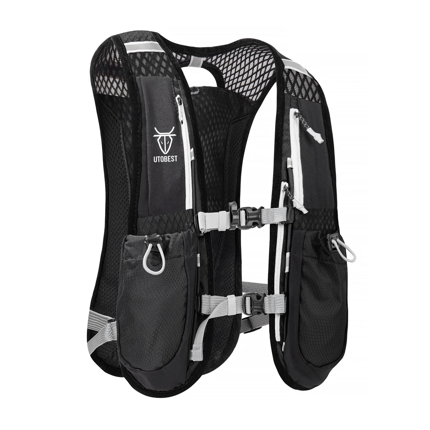 UTOBEST Trail Running Backpack 5L Ultra Lightweight Hydration Vest Breathable Functional Pack for Marathon Cycling Hiking