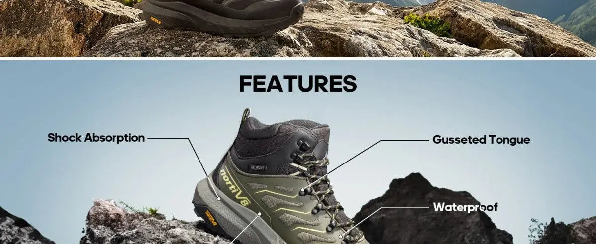 2025 Hot Sale Men Trekking Boots Green Brown Outdoor Walking Shoe Man Designer Mountain Shoes  Hiking Boots