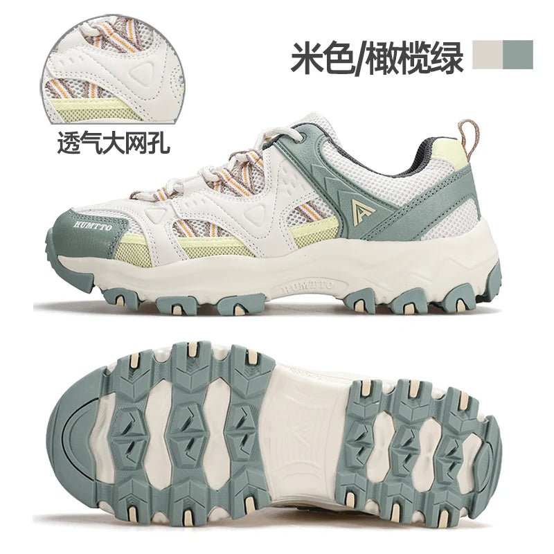 HUMTTO Women Hiking Shoes  Spring Outdoor Sports Climbing Shoes Walking shoes Warm men Trekking Sneakers Ankle Boots Breathable