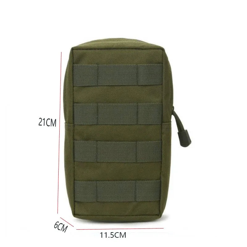 Outdoor Tactical Pouch Oxford EDC Molle Tool Pack Zipper Waist Accessories Durable Belt Camo Bag For Hunting Hiking Sports