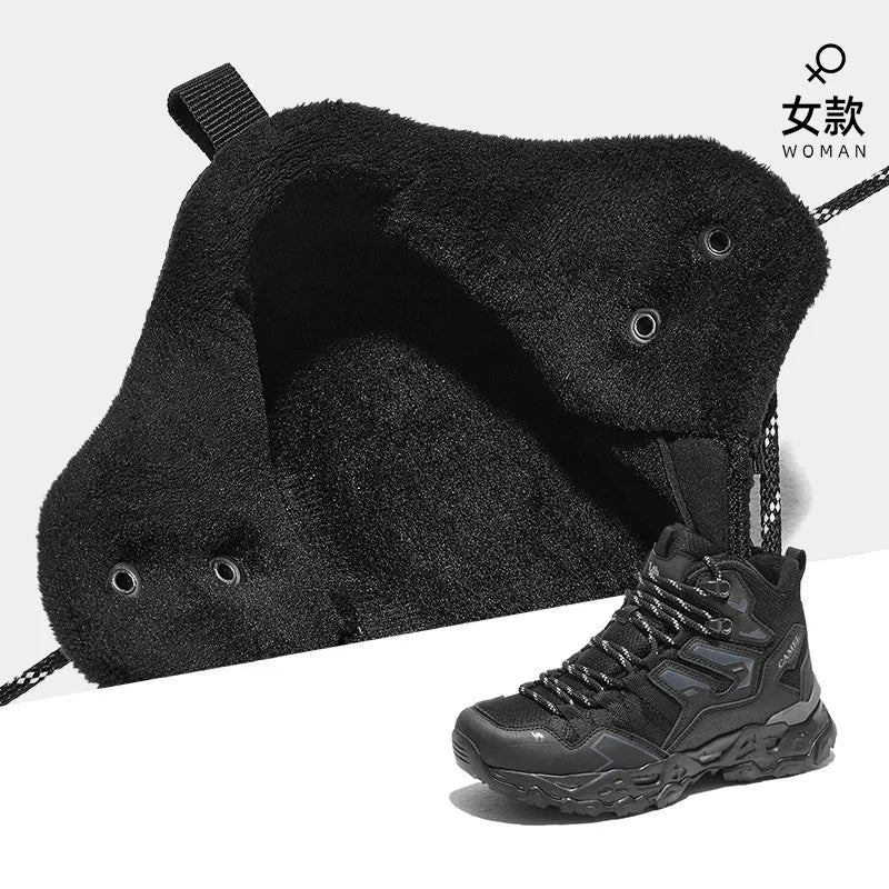 Golden Camel Men's Outdoor Hiking Boots High-Top Lace-Up Non-slip Sports Casual Trekking Boot 2025 Winter Suede Warm Women Shoes