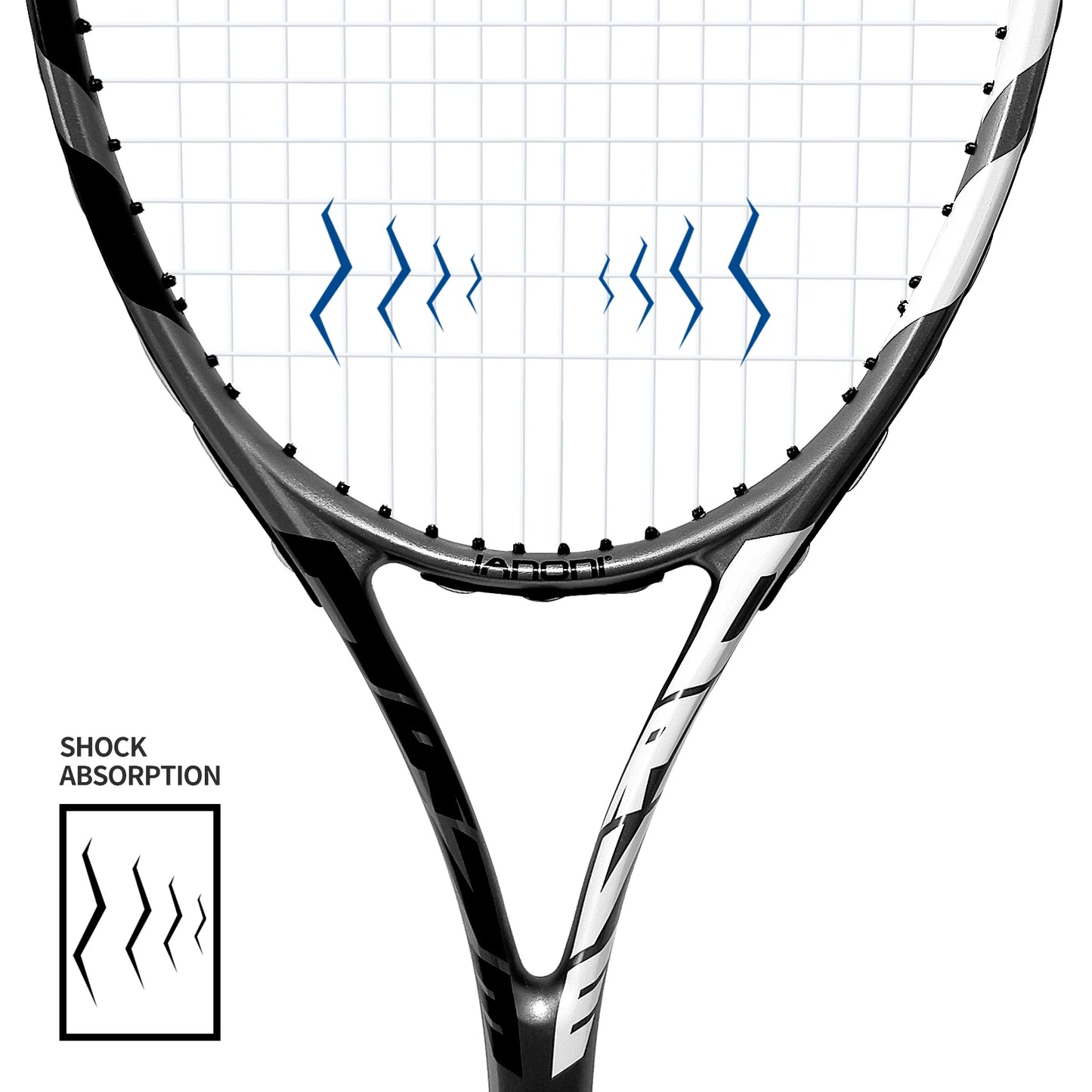 Tennis Rackets for Adults, Pre-Strung 27 Inch Tennis Racquets-2 Player Tennis Racket Set with 3 Balls,2 Grips, 2 Vibration Dampe