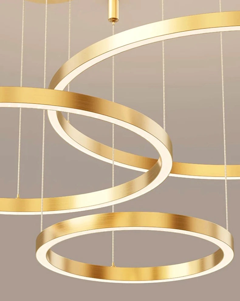 Modern home decor ring led lights pendant light lamps for living room Chandeliers for dining room hanging light indoor lighting