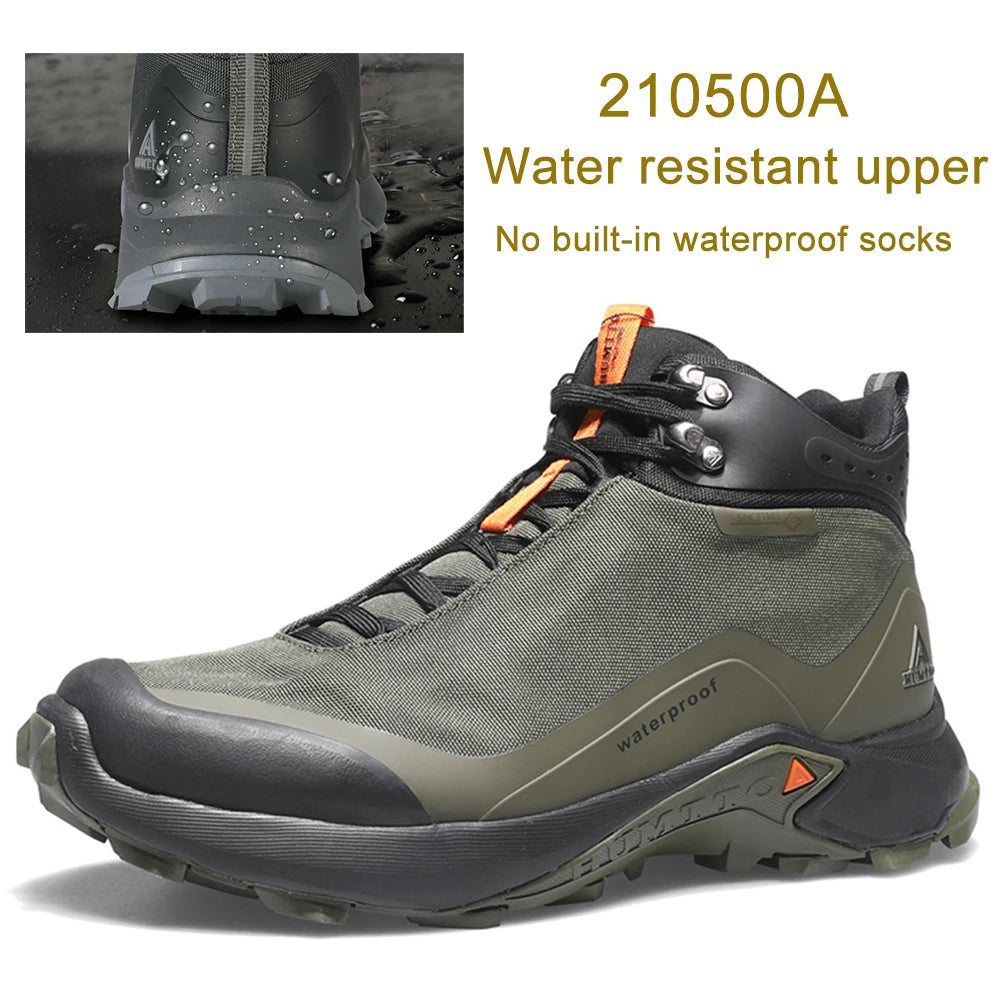 HUMTTO Waterproof Hiking Shoes for Men New Outdoor Mens Sneakers Winter Trekking Boots Male Camping Hunting Tactical Ankle Boots