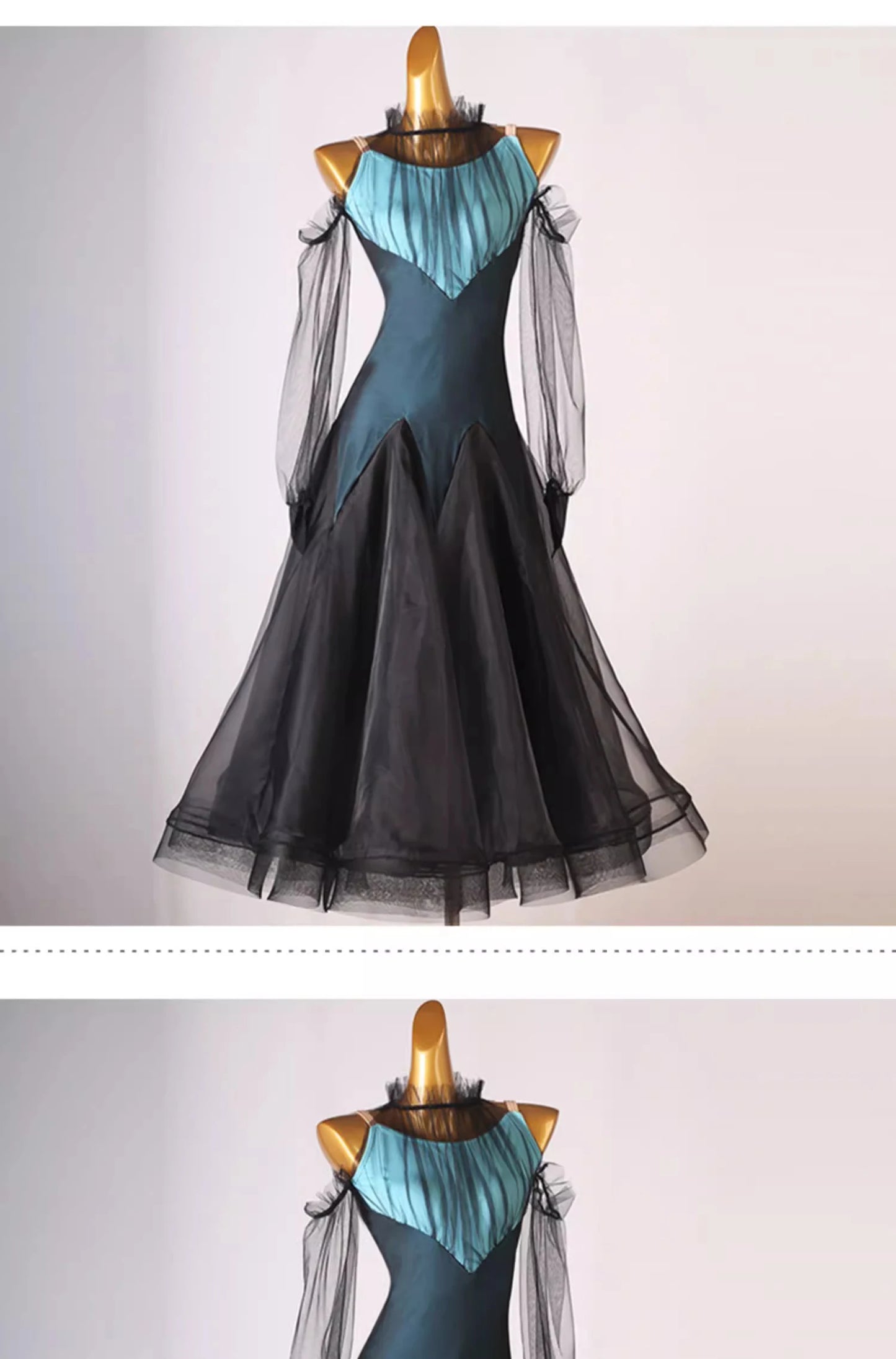 Sports Dance Suit Competition Ballroom Dress Girls Outfit Long Sleeve Adult Costume Waltz Modern Clothing Evening Stage Costumes