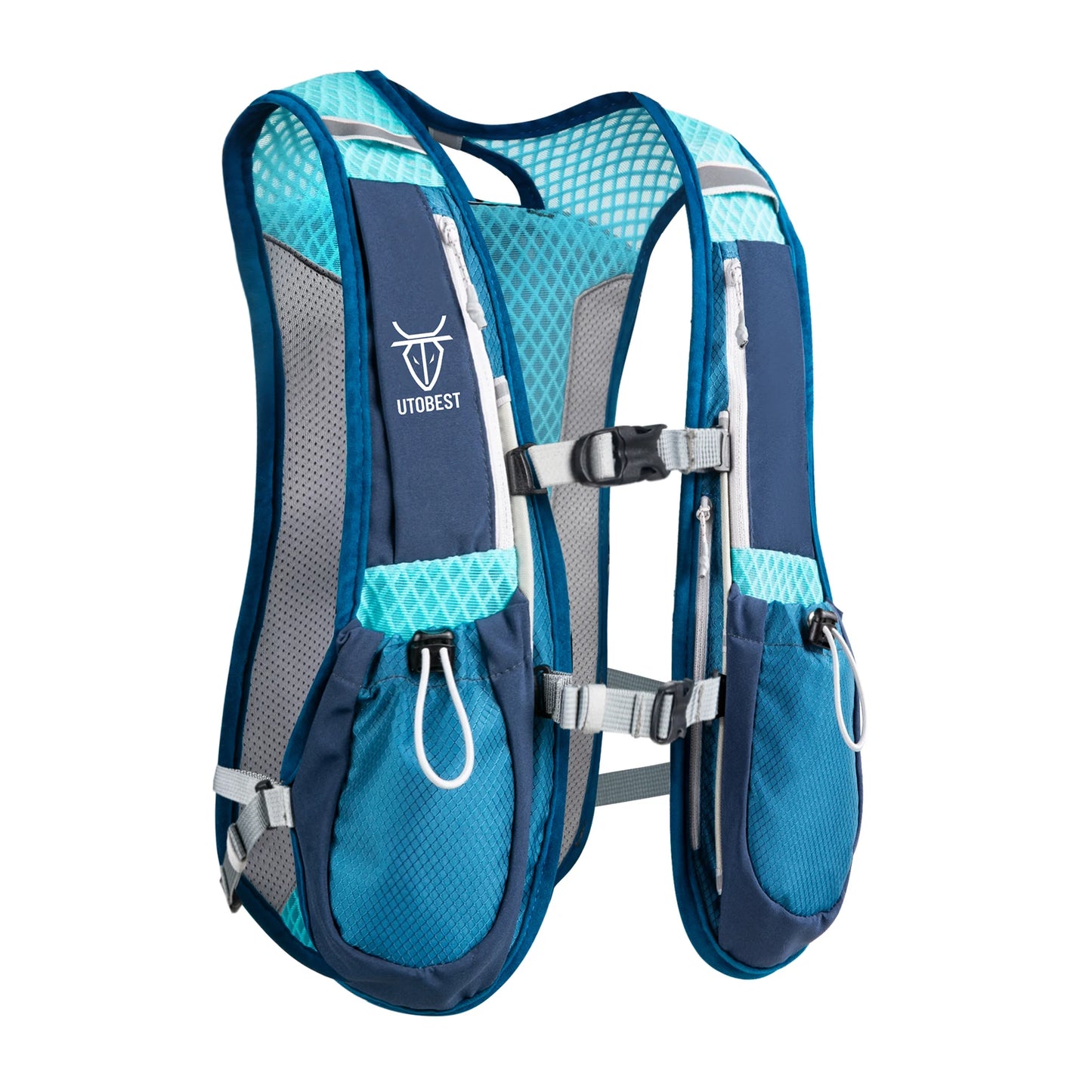UTOBEST Trail Running Backpack 5L Ultra Lightweight Hydration Vest Breathable Functional Pack for Marathon Cycling Hiking