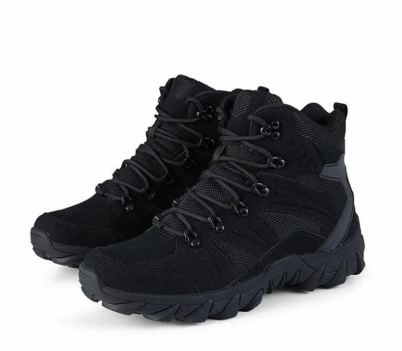 CHRLCK Tactical Boots Outdoor Sports Men's Trekking Boots Waterproof Hiking Shoes Shock Absorbing Anti-slip Sneakers Male