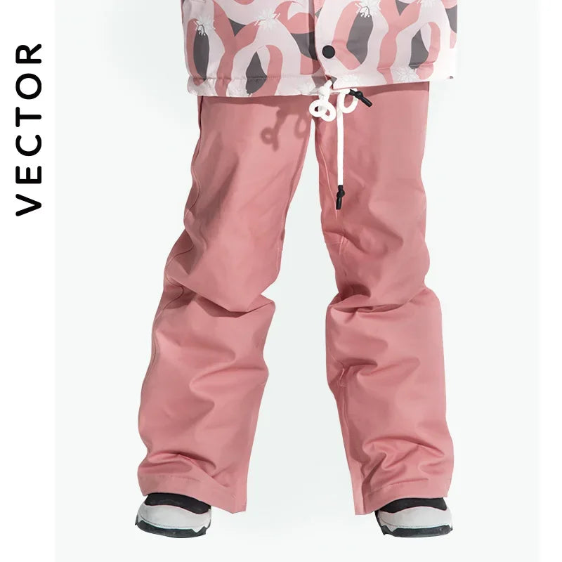 VECTOR Ski Pants Boys Girls Children Outdoor High-quality Windproof, Waterproof and Warm Snow Winter Ski Snowboard Pants Brand