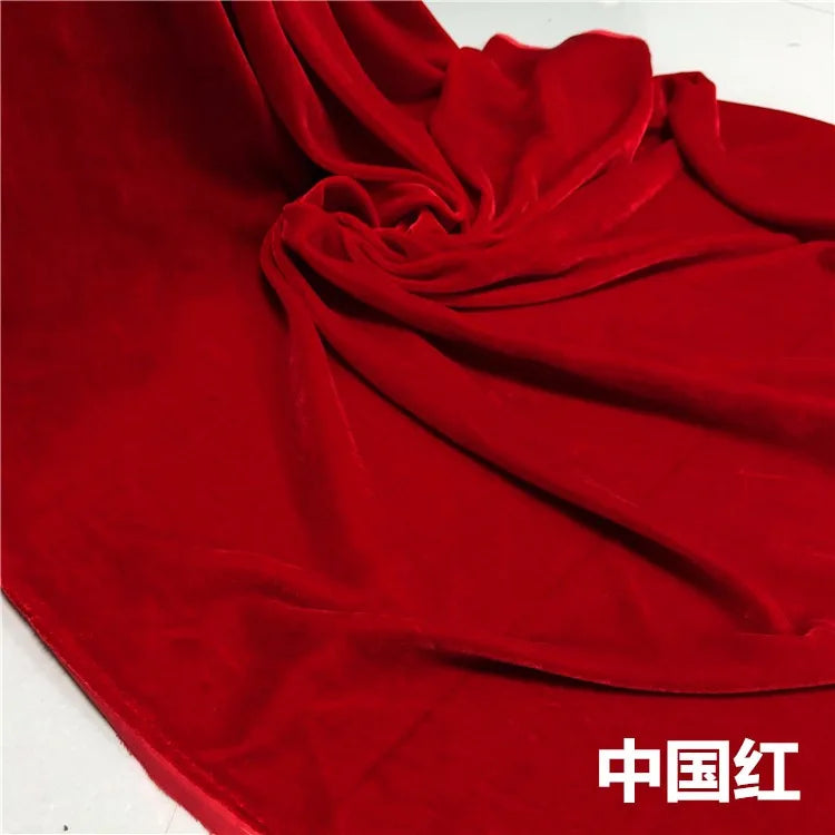 1/3/5 yard Mulberry Silk Velvet by the Yard Garment Fabrics Cheongsam with Cloth Lady's Velvet Robe Evening Dress White Blue Red