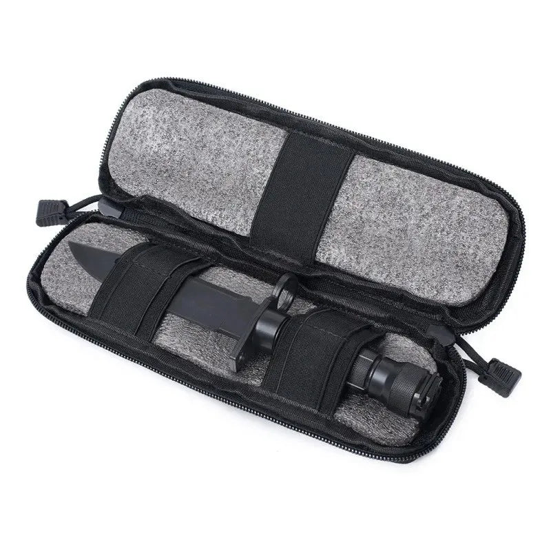 Tactical Molle Knife Pouch EDC Tool Knives Holder Hunting Accessories Outdoor Sports Hiking Camping Hunting Flashlight Holster