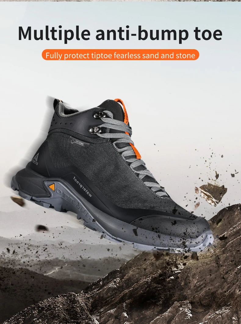 HUMTTO Waterproof Hiking Shoes for Men New Outdoor Mens Sneakers Winter Trekking Boots Male Camping Hunting Tactical Ankle Boots