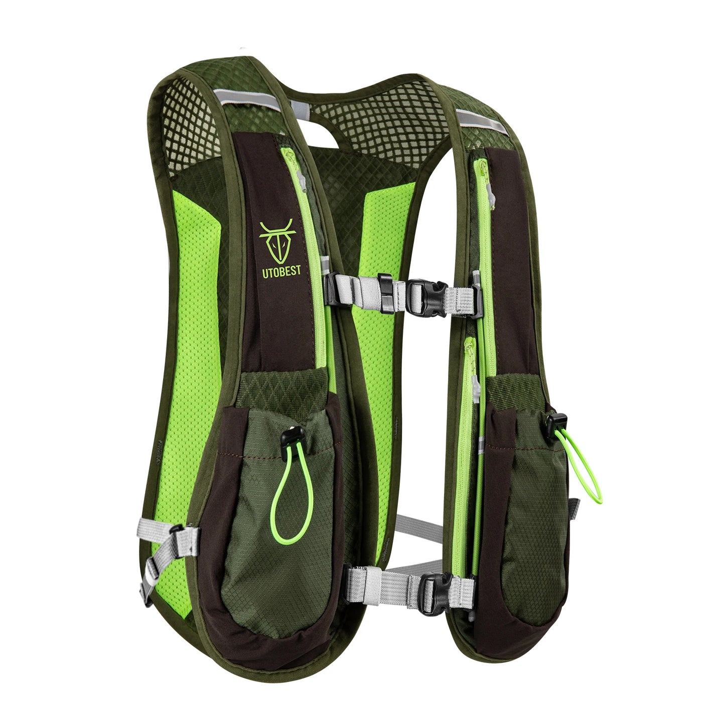 UTOBEST Trail Running Backpack 5L Ultra Lightweight Hydration Vest Breathable Functional Pack for Marathon Cycling Hiking