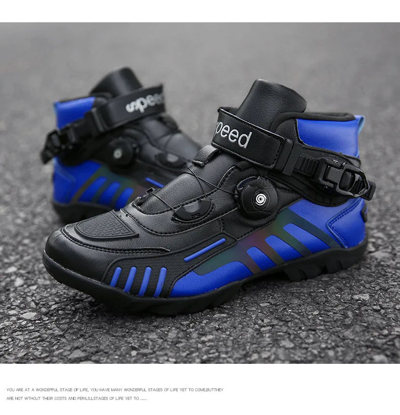 Motorcycle Boots Men Motocross Safety Protection Shoes Accessories Off-Road Racing Waterproof Anti Slip Short Boot motorcycles