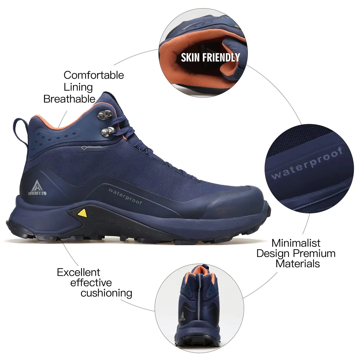 HUMTTO Waterproof Hiking Shoes for Men New Outdoor Mens Sneakers Winter Trekking Boots Male Camping Hunting Tactical Ankle Boots