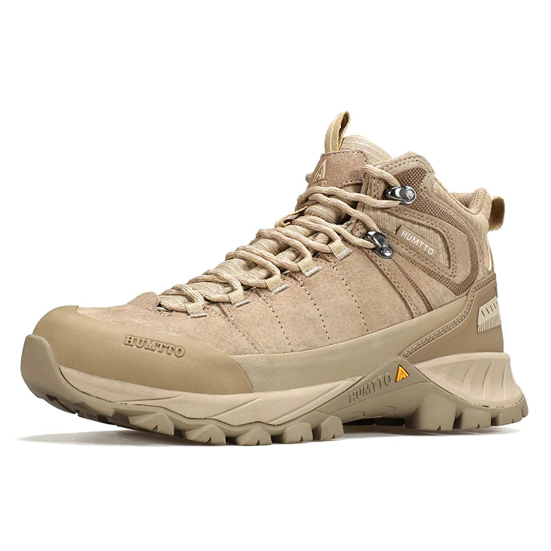 HUMTTO Hiking Shoes Men Trainers Outdoor Trekking Boots Mens Breathable Winter Men's Sports Shoes Leather Safety Work Sneakers