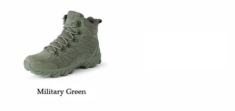 CHRLCK Tactical Boots Outdoor Sports Men's Trekking Boots Waterproof Hiking Shoes Shock Absorbing Anti-slip Sneakers Male