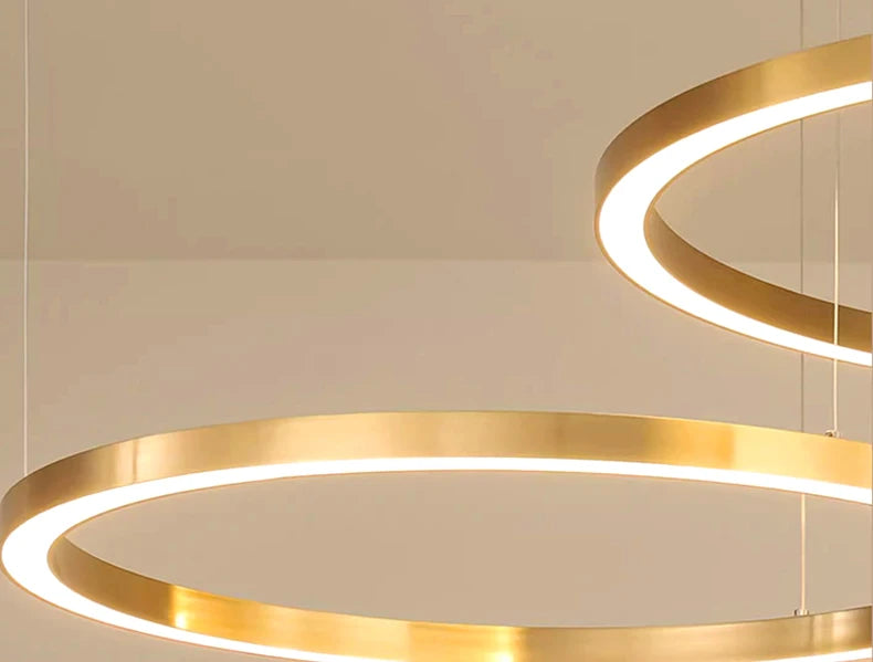 Modern home decor ring led lights pendant light lamps for living room Chandeliers for dining room hanging light indoor lighting