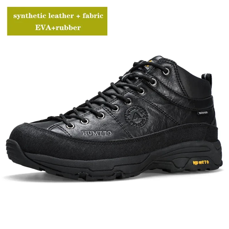 HUMTTO Hiking Shoes Breathable Camping Leather Men's Sports Shoes for Men Winter Trekking Boots Outdoor Designer Sneakers Man