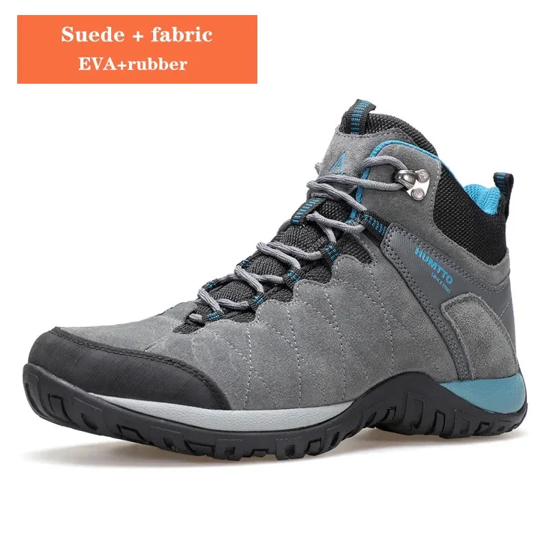 HUMTTO Hiking Shoes Breathable Camping Leather Men's Sports Shoes for Men Winter Trekking Boots Outdoor Designer Sneakers Man