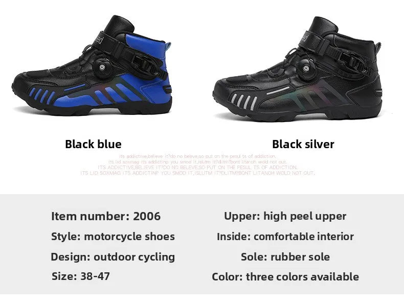 Motorcycle Boots Men Motocross Safety Protection Shoes Accessories Off-Road Racing Waterproof Anti Slip Short Boot motorcycles