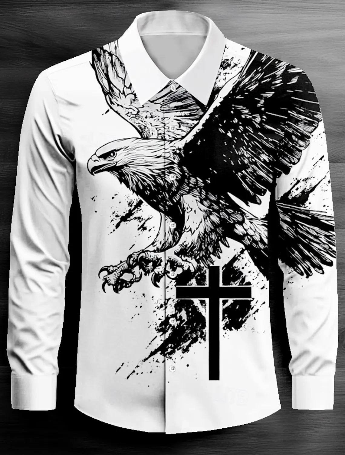 Men's Tiger Tiaras & Crowns Button Up Shirt Long Sleeve Fashion Casual Party Evening Wear Street Daily Spring  Shirt Collar