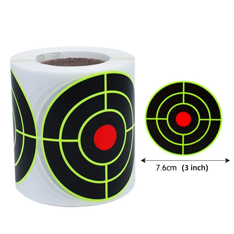 200Pcs Self Adhesive Shooting Target Sticker 7.6cm Splatter Splash Amp Reactive Practice Training Hunting Stickers