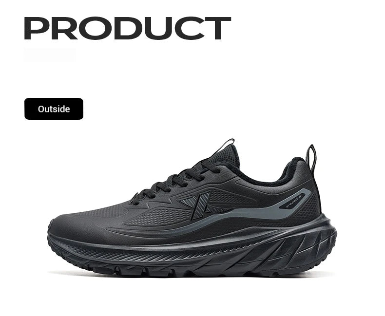 Xtep Male's Cotton Shoes 2025 Winter New Arrival Strong Wrapping Comfortable Lace Up Cushion Durability Sneakers 875419370017