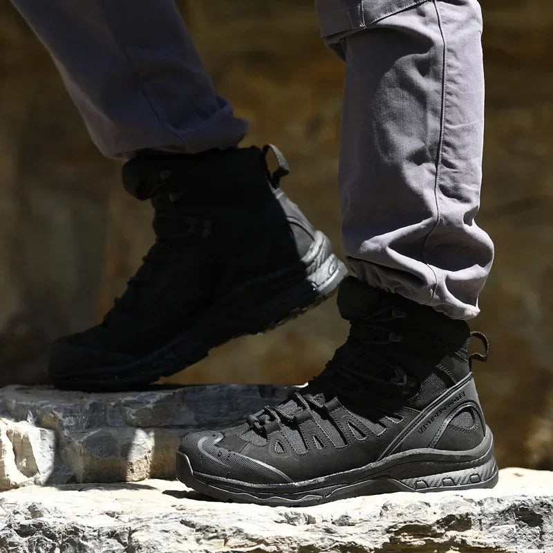 Men Mid-top Shoes Desert Tactical Outdoor Camping Trekking Commuting Boots Hiking Mountaineering Anti Slip Wear-resistant Boots
