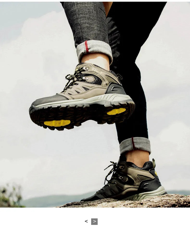 Outdoor Hiking Shoes Men and Women High-top Climbing Boots Non-slip Wear-resistant Trekking Shoes for Men 2024 Autumn Winter