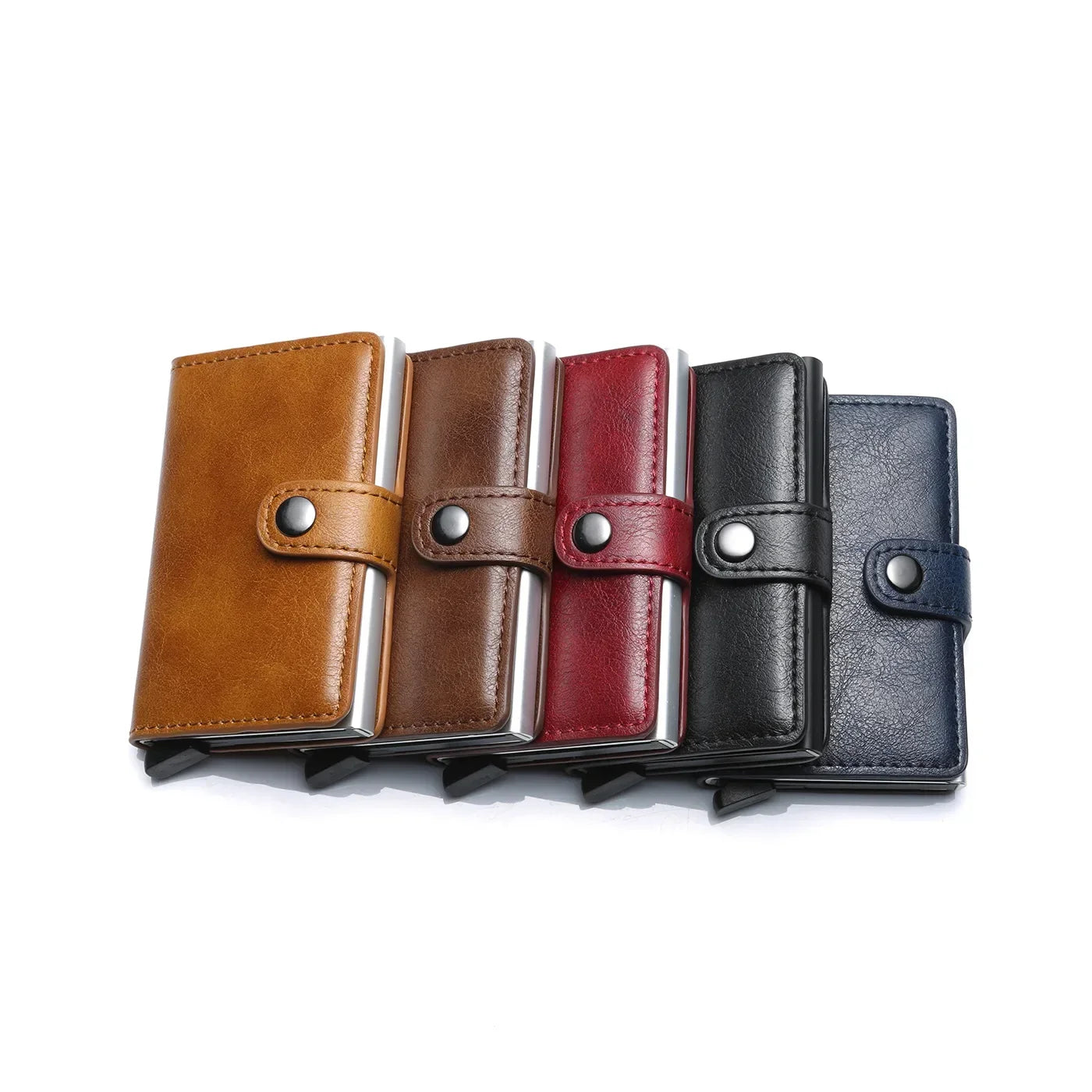 Rfid Visit Credit Card Holder Storage Luxury Small Smart Wallet Metal Business Cardholder Case Women Minimalist Walet for Men