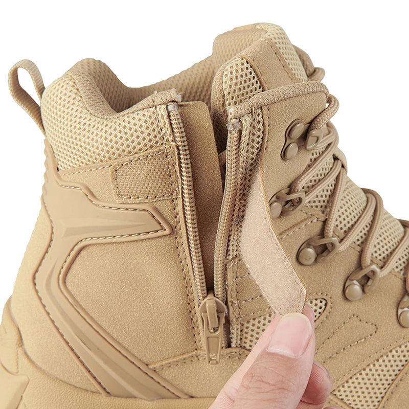 CHRLCK Tactical Boots Outdoor Sports Men's Trekking Boots Waterproof Hiking Shoes Shock Absorbing Anti-slip Sneakers Male