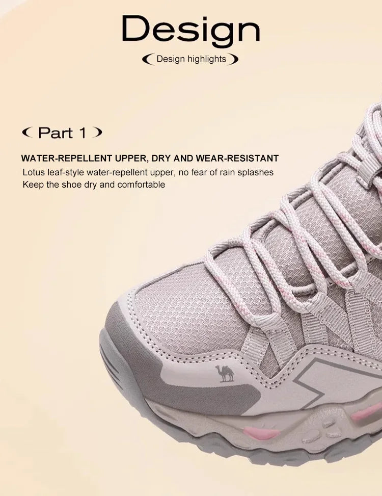 GOLDEN CAMEL Women's Hiking Shoes Non-slip Outdoor Professional Sports Climbing Shoes for Men Trekking Boots Wear-resistant